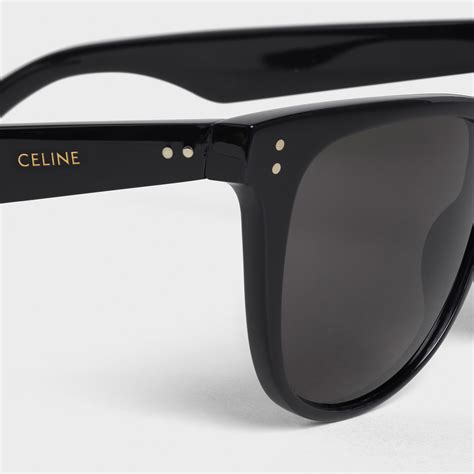 celine black frame glasses|celine black sunglasses.